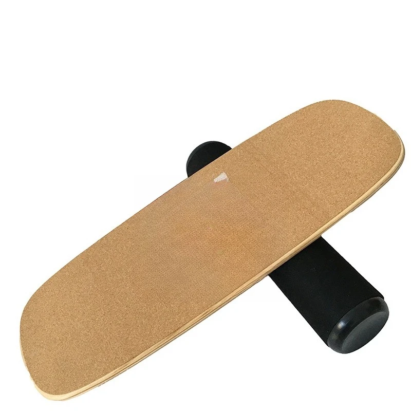 

Wooden Balance Board Ski Yoga Training Balance Board Cork Multifunctional