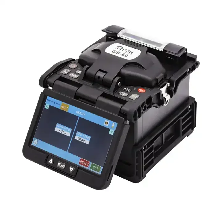 GS 601 Fusion Splicer GS-60 F2H-760 FTTH Tools 6 Motors Best Optical Fiber Machine Fiber Optic Splicing Machine