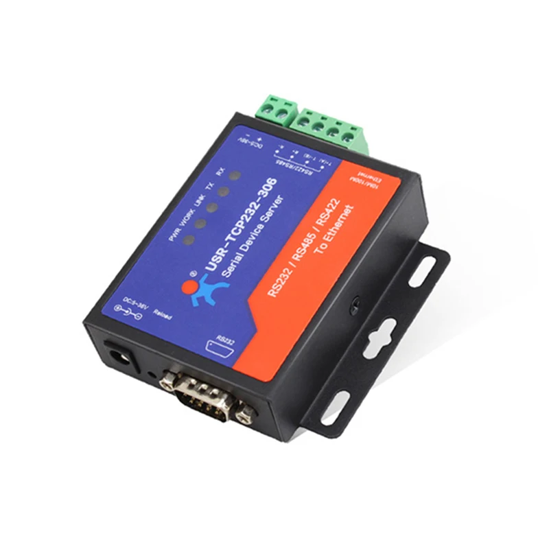 Imagem -05 - Porta Serial Industrial Conversor do Servidor Dispositivo Iot Usr-tcp232306 Rs232 Rs485 Rs422 para Ethernet Tcp ip