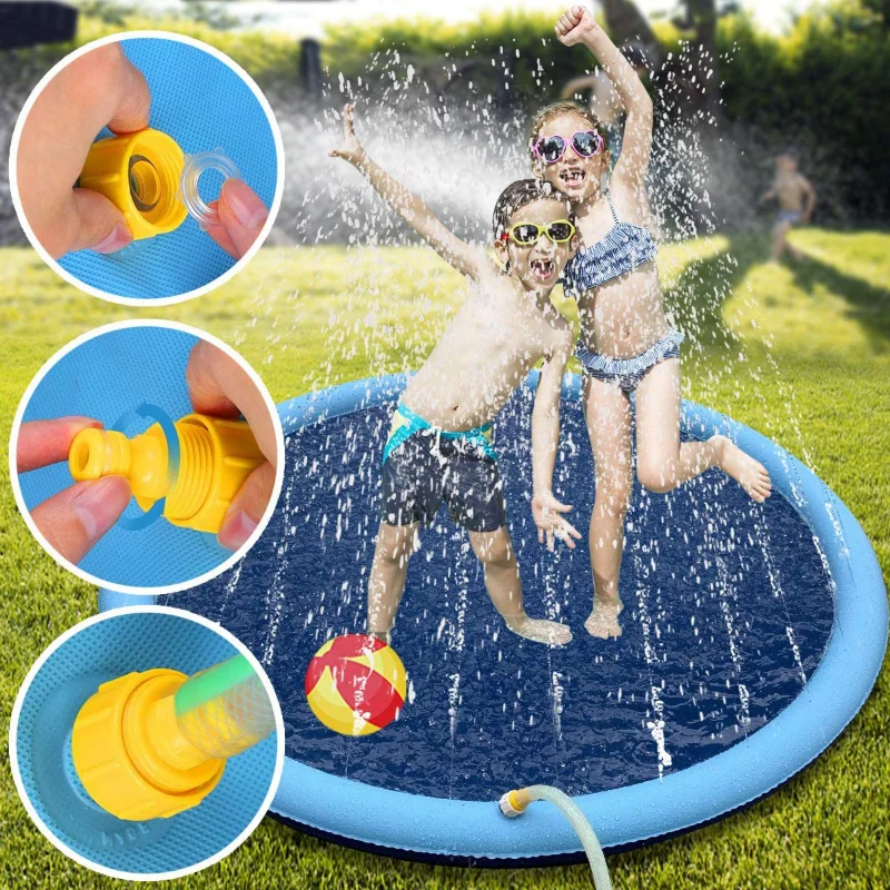 Inflatable Pet Spray Pad Thickened Non Slip and Wear-resistant Outdoor Lawn Dog Playing Bathing and Playing Pool