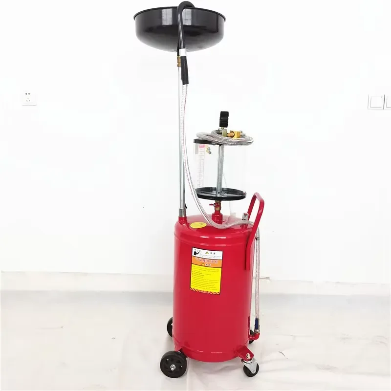 Pneumatic Waste Oil Collector, Air-Operated Car Oil Drain Machine with Measuring Cup