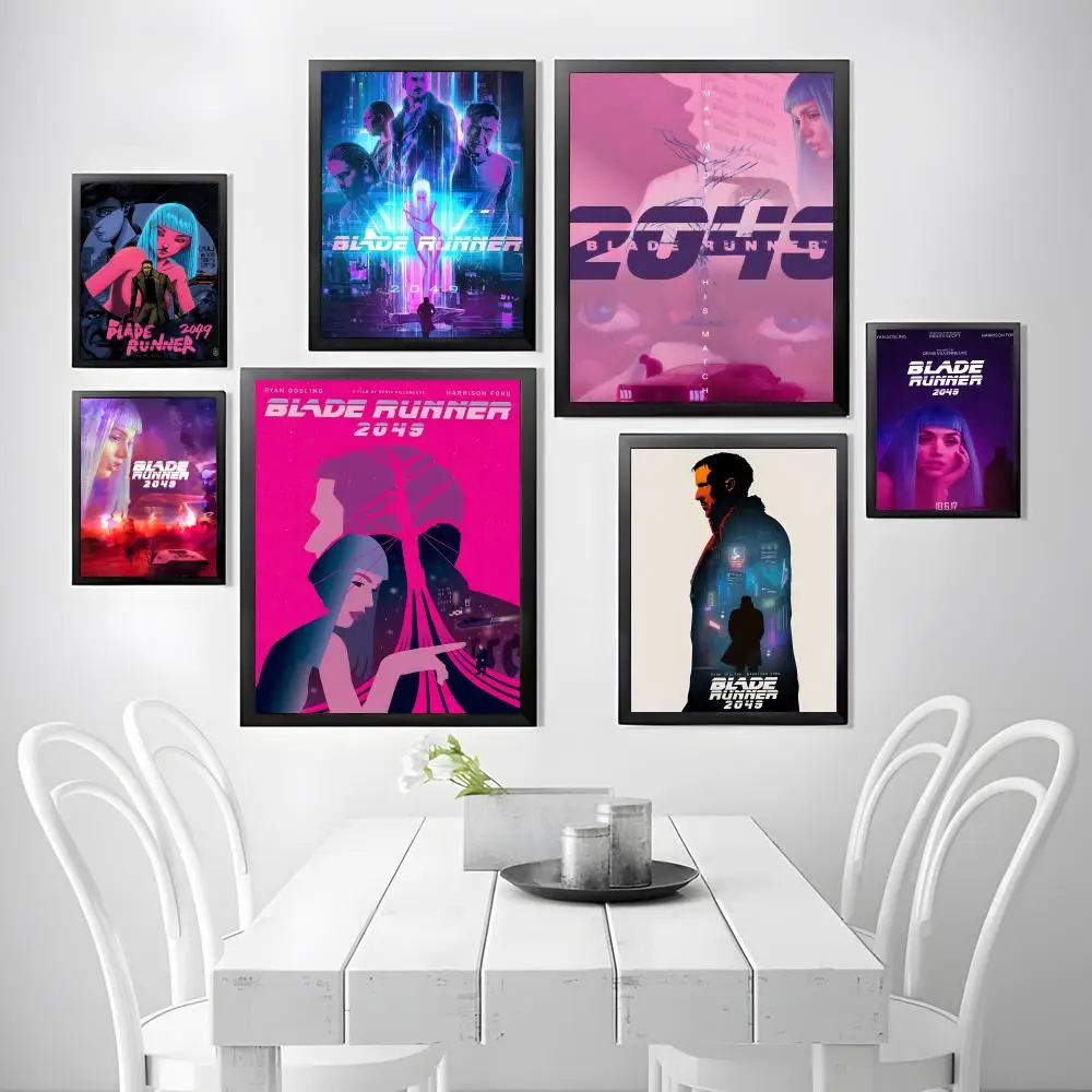 Classic Movie Blade Runner 2049 Poster HD art sticky wall waterproof home living room bar aesthetic decoration