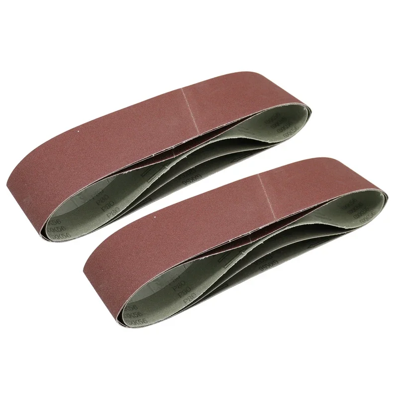 10PCS Sanding Belts 75X533MM กระดาษทรายแถบขัด 40-800 Grits สําหรับโลหะอ่อนขัดงานไม้อุปกรณ์เสริม