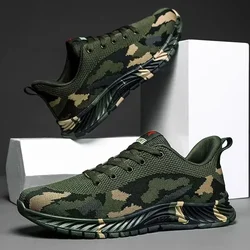 Camouflage Sneakers Man Military Shoes Sport Shoes Tenis Shoes Army Shoes Trekking Shoes Couple Outdoor Hiking Casual Shoe