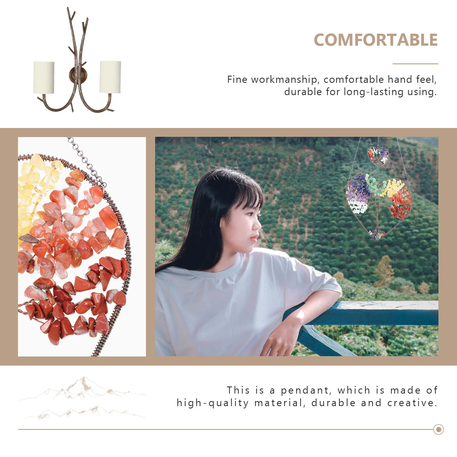 

Hanging Crystal Crystals Home Decoration Outdoor Ornaments Decorations Decorative Tree