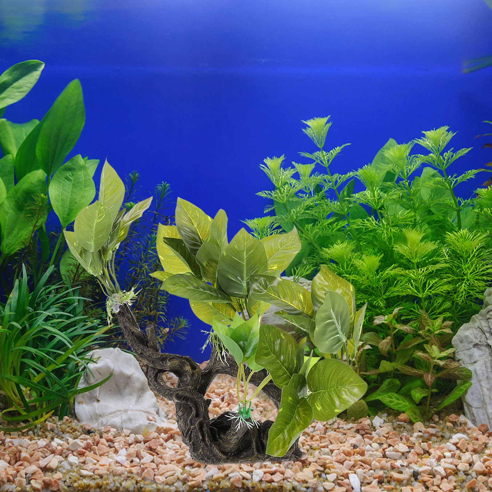 

Driftwood Water Grass For Fish Tank Realistic Aquarium Plants Decor Easy Clean Artificial Grass For Fresh Salt Water