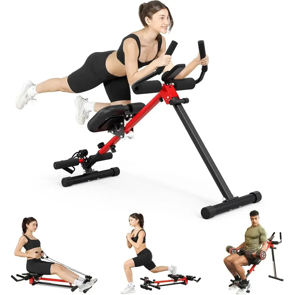 Multifunktionales Verstellbares Bauch- und Rudertrainingsgerät für Heimfitness mit Schaumstoffunterstützung