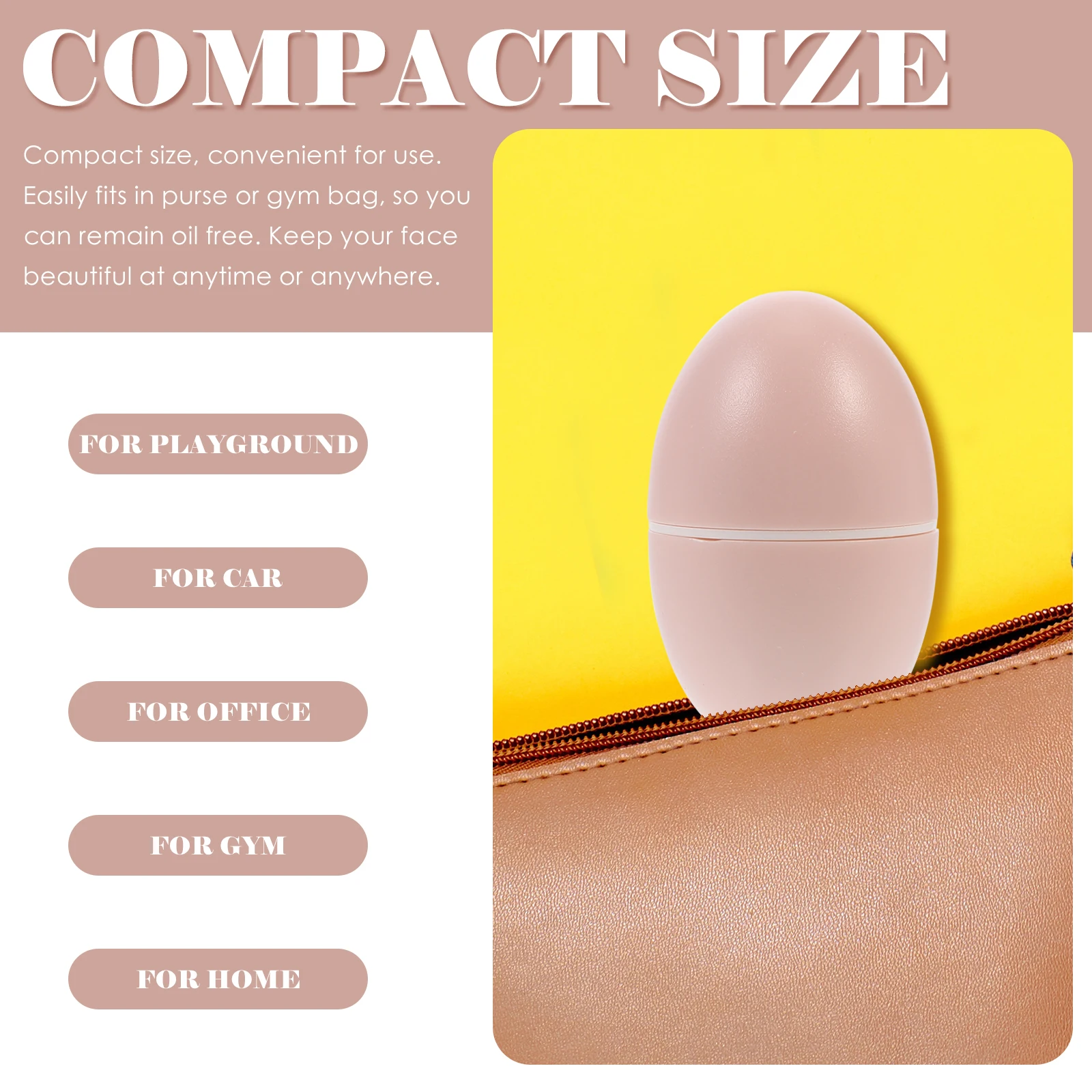 

Volcanic Stone Absorbing Ball Roller Facial Oil Absorbing Face Roller Skin Care Mini Size PP Material Gym Home Office Use