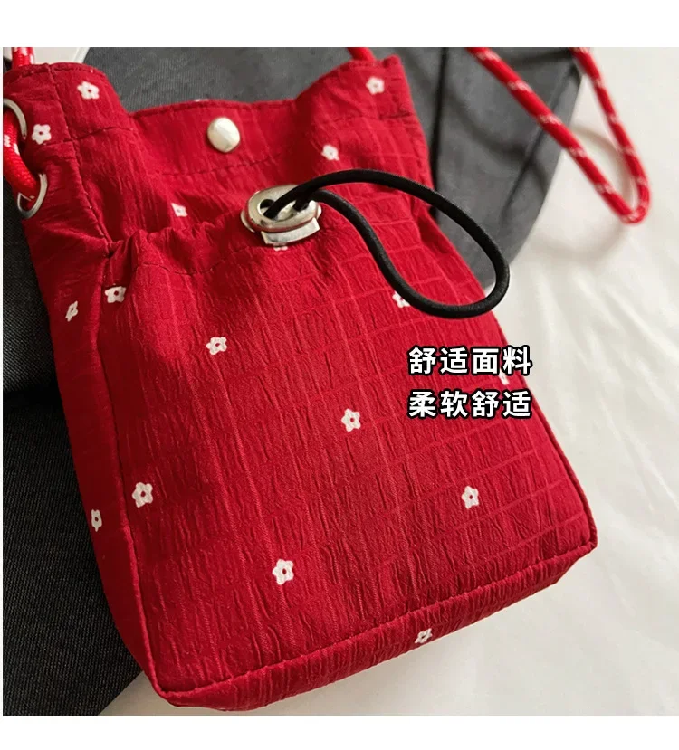 Kreative Falten-Tasche Neue Mode Trendige Umhängetasche Vielseitige Einzel-Schulter-Handytasche Aufbewahrung und Dekoration – Detail 6