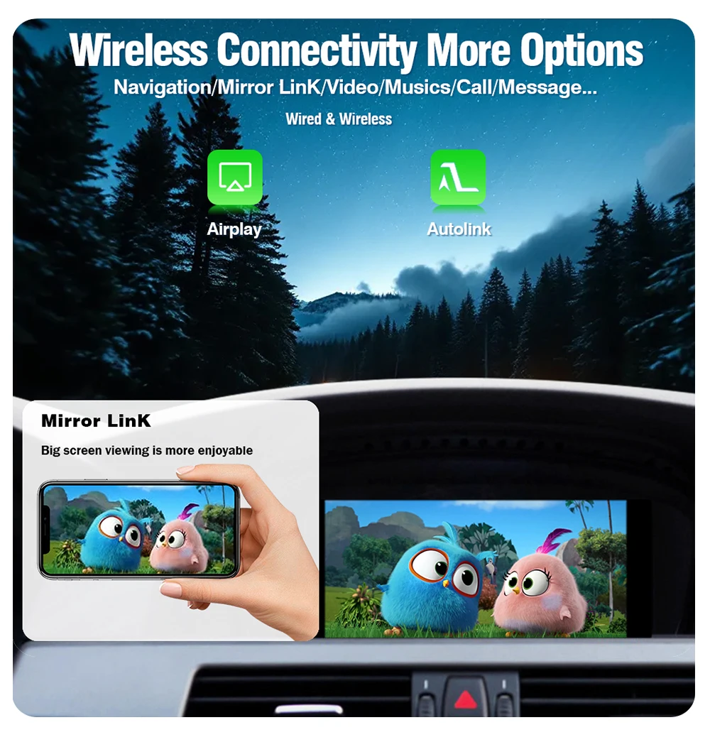 AUTOTOP Nachrüst-CarPlay-Decoder Android Auto für BMW CCC CIC NBT 1 2 3 4 5 6 7 Serie X5 X6 E60 E61 E62 E63 E70 E90 E91 E87 E88 – Detail 12