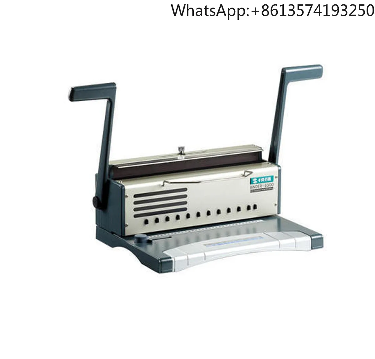 Manual Double Coil Punching and Binding Machine for Notebook Wire Binding Tool