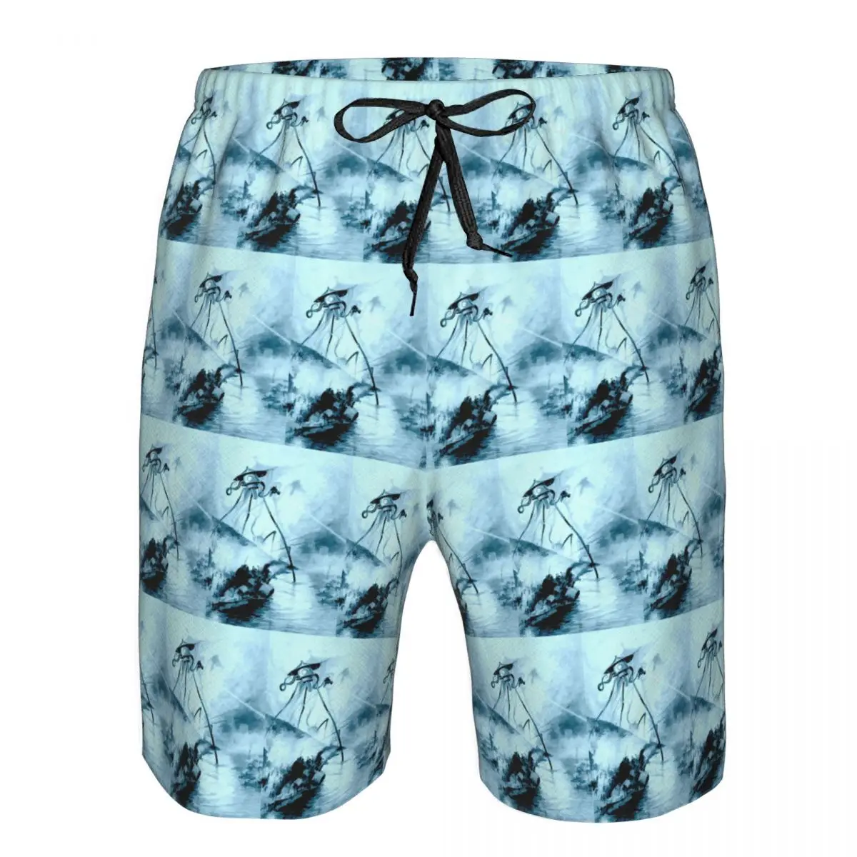 War Of The Worlds Tripod Trunks Beach Board Shorts Casual Quick Dry Swim Summer Men Pants