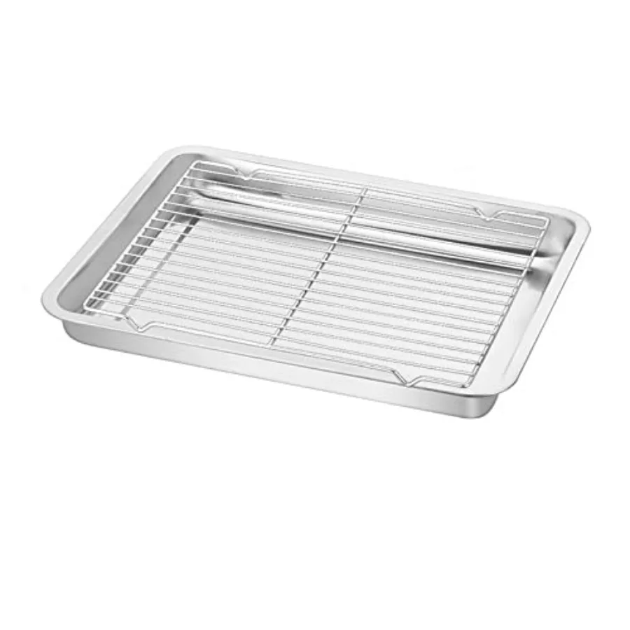 

Деко для выпечки, металлические прямоугольные тарелки для хранения, противень для выпечки, форма для масляного фильтра, нержавеющая сталь, сетка для выпечки, проволочная охлаждающая стойка, 1 шт.