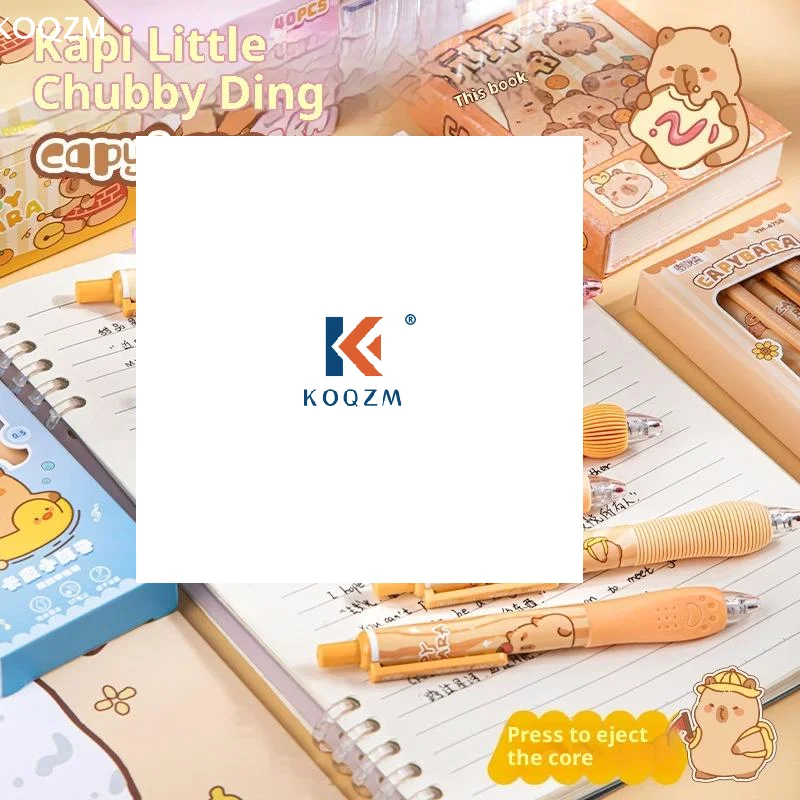 

4 шт., гелевая ручка с милым рисунком капибары, быстросохнущая нейтральная ручка для студентов, детей, школьные письменные принадлежности, канцелярские принадлежности, подарки