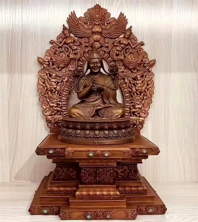 Dharmaraja Ruyibao 3-inch Buddha statue copper ornament Xizang Buddhist hall ornament Jigme Pengcuo 5-inch pure copper Buddhist