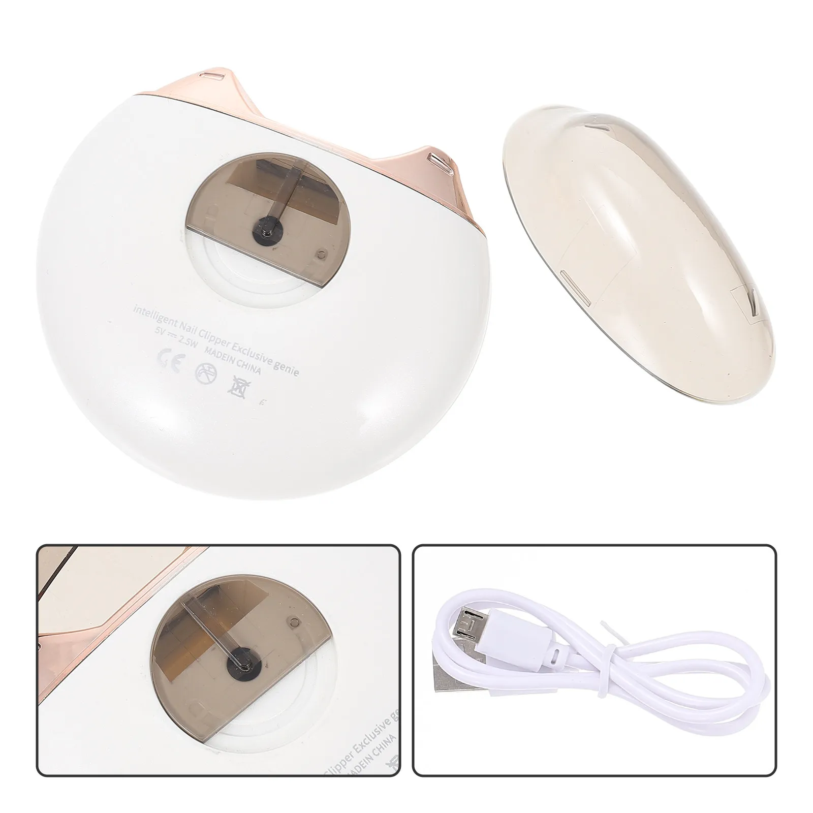 1Set Electric Kids Nail Trimmer Safe Portable Long Life Nail Care Tool Replacement Heads Children Manicure Kit