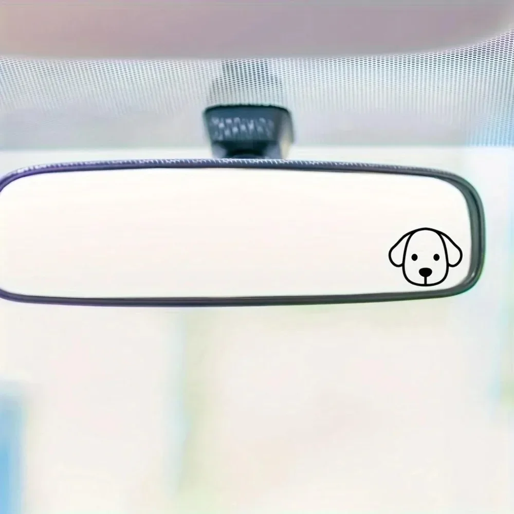 

Набор наклеек с черно-белой головой собаки - водонепроницаемая виниловая наклейка для телефона, ноутбука, декоративная