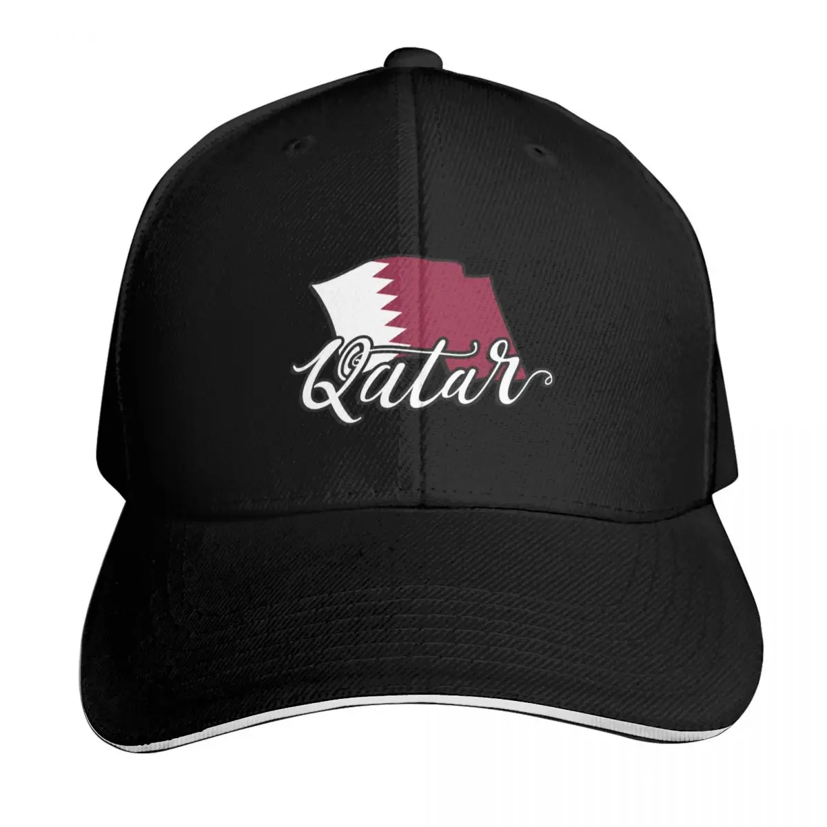 Qatar flag name Baseball Cap Hat Baseball Cap hiking hat Dropshipping Military Tactical Cap Women's Hats 2026 Men's
