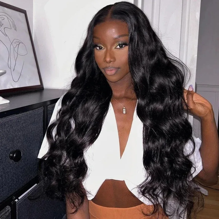 

Body Wave Lace Front Wig Human Hair 30Inch 13x6 13x4 HD Transparent Lace Frontal Wigs For Black Women Brazilian Wigs Pre Plucked