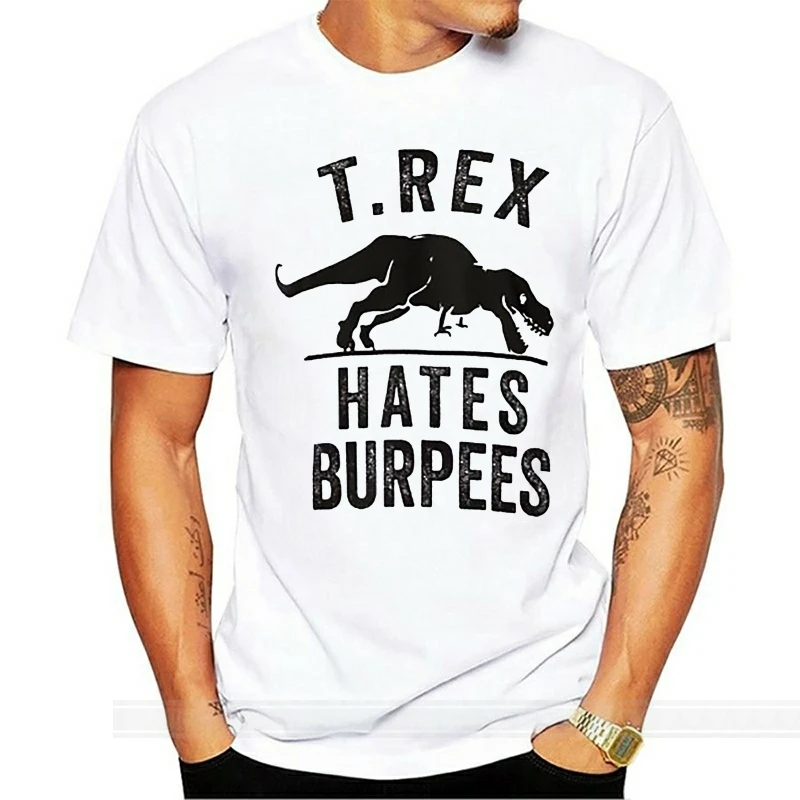 T Rex Hates Burpees T Shirt swole exercise fitness running run fitspo jerk wod squat obama