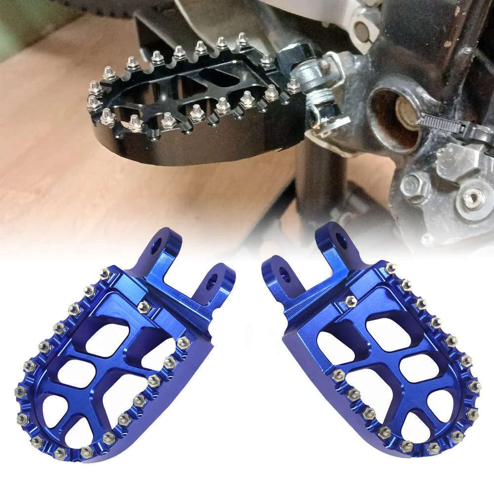

Motorcycle Footpegs Footrest Foot Pegs For Kawasaki KLX250R KLX250 KLX250S KLX250SF KLX300R KLX650 KLX650R KLR650 KLR 650 300R