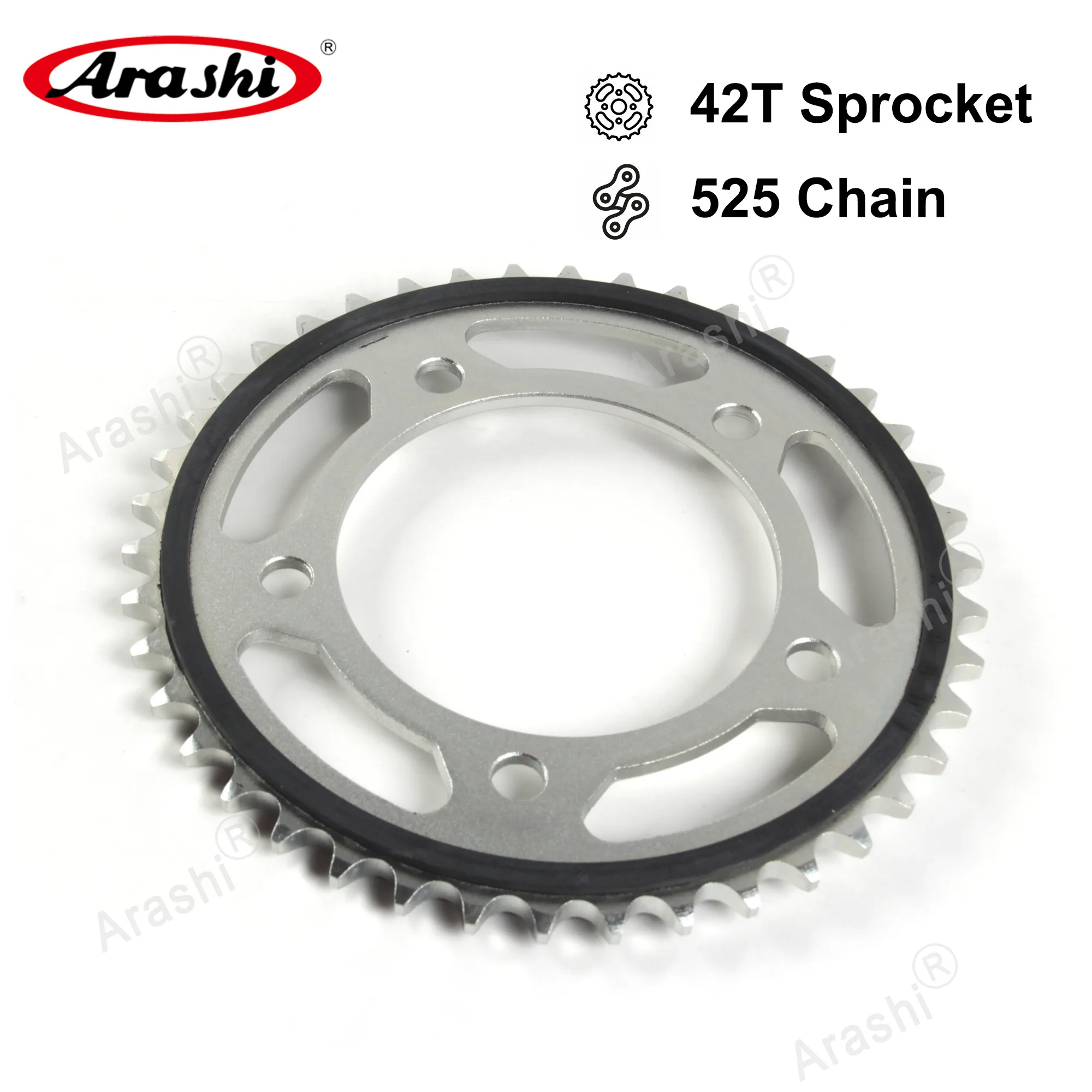 

Motorcycle 525 Chain Rear 42T Rubber Cushioned Sprocket Kit For HONDA CBF600N CBF600NA 2008-2011 2009 CBF600S CBF600SA ABS 2012