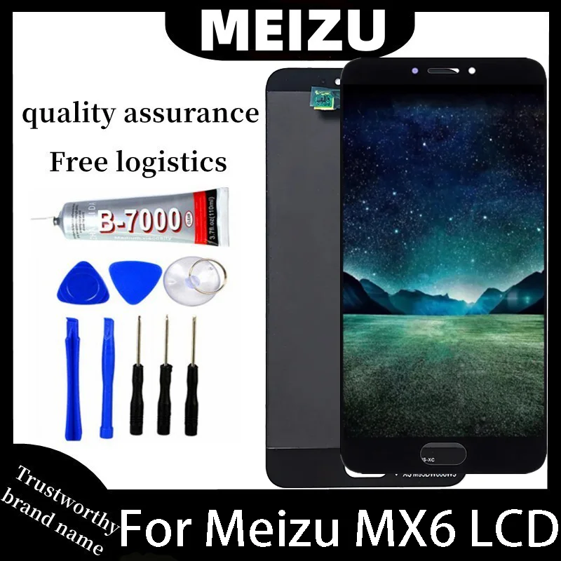 

5.5" Original For Meizu MX6 LCD Display Screen Touch Digitizer Assembly For Meizu MX6M MZ-MX6 LCD Screen With Frame