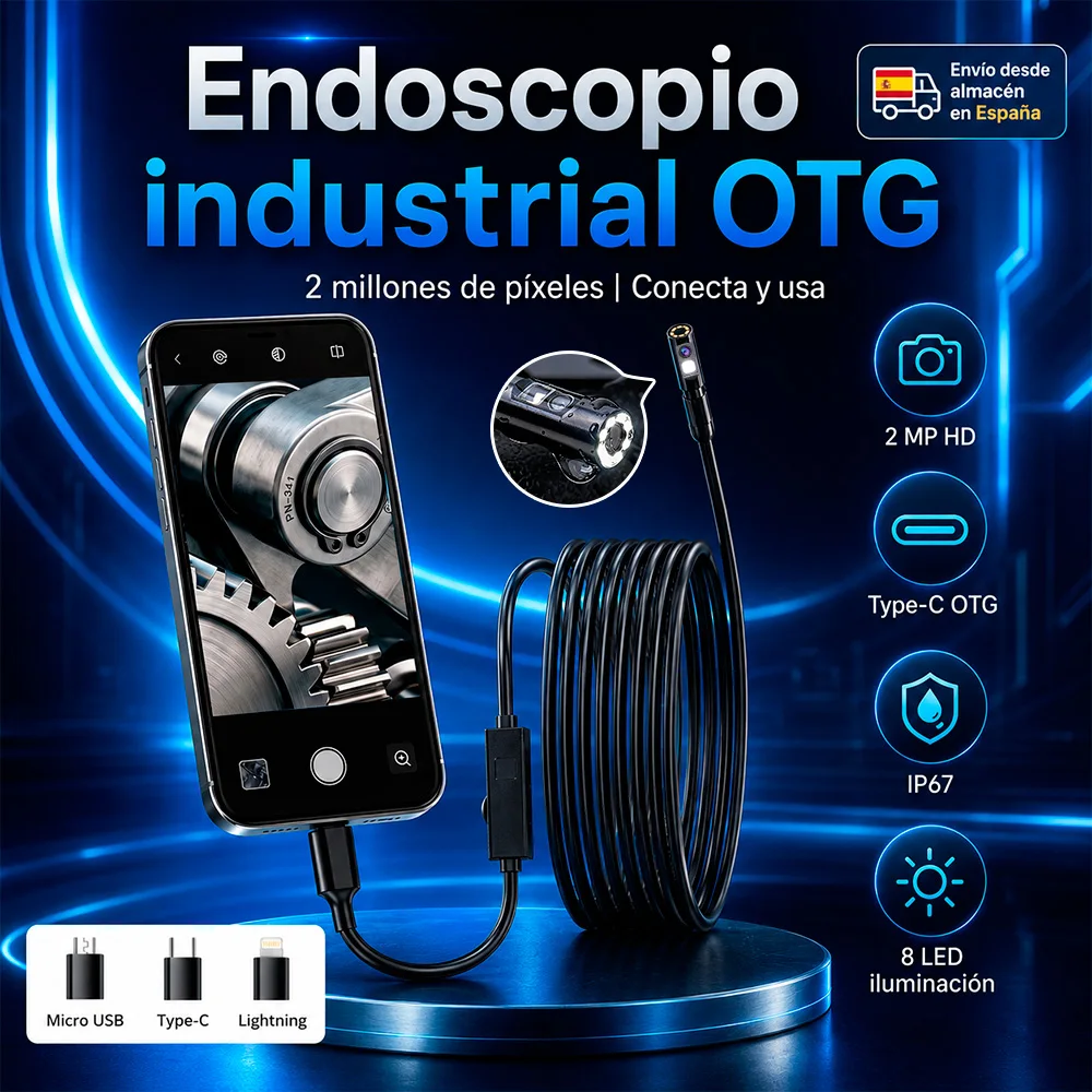 Image of KERUI Dual-Objektiv Endoskopkamera 1080P Halbstarre Inspektionskamera Schlangenkamera Kanalinspektion Kabel-Boreskop für Rohrleitungen und Fahrzeugprüfungen Wasserdicht