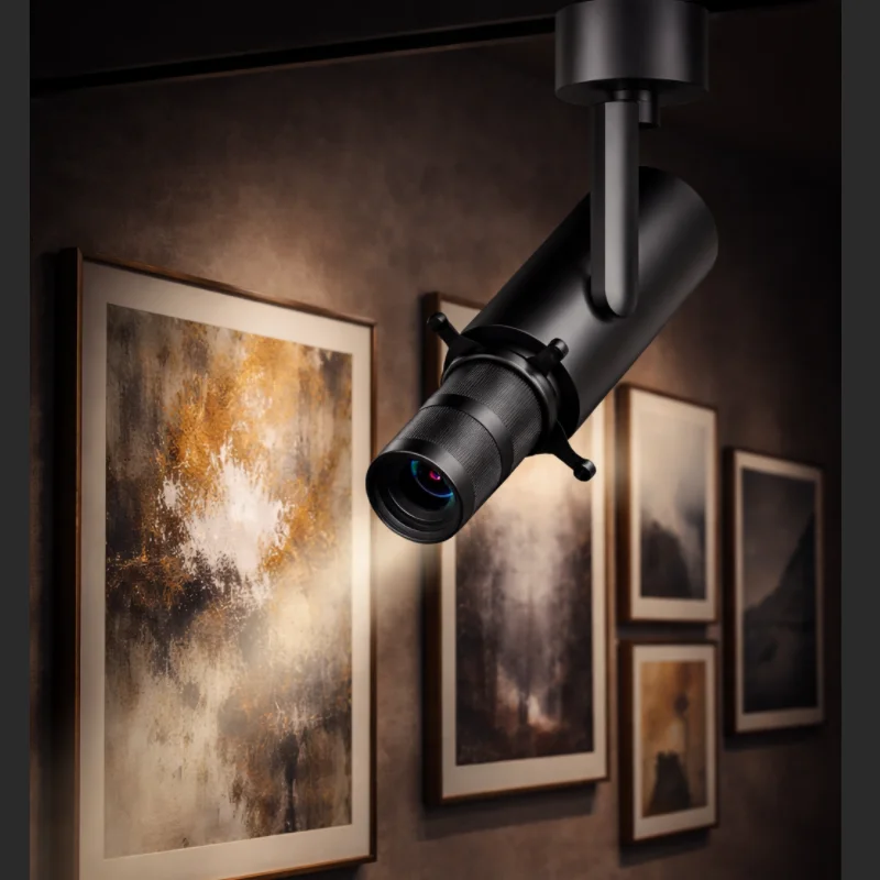 High Precision Surface Mounted Shapeable Zoomable Projection Spotlight 355° Rotatable LED Display Lighting