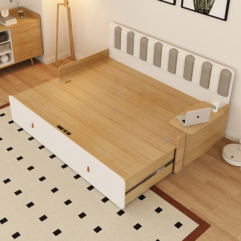 ^Small apartment living room folding sofa bed dual-purpose single telescopic bed custom pull-out bed two-in-one study small bedr