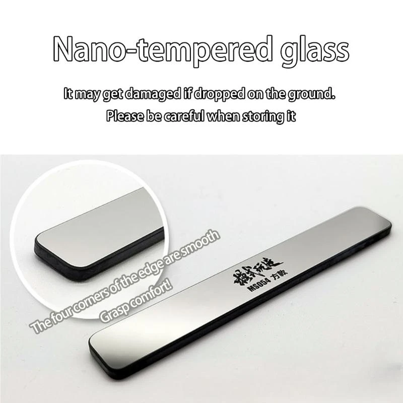 الملف الزجاجي الدقيق مع تلميع المقبض المضاد للتشطيب النموذج التفصيلي #6