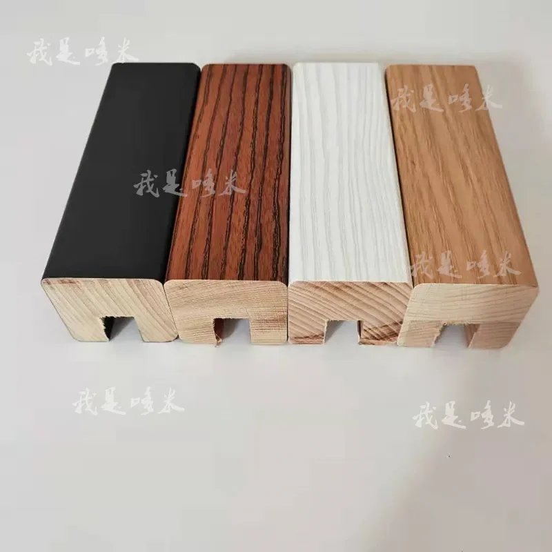 Pasamanos de escalera, ranura para tarjeta de vidrio de madera maciza, ranura en forma de U, PVC, imitación de madera, acero inoxidable, aluminio, magnesio, nuevo Chinesepaint