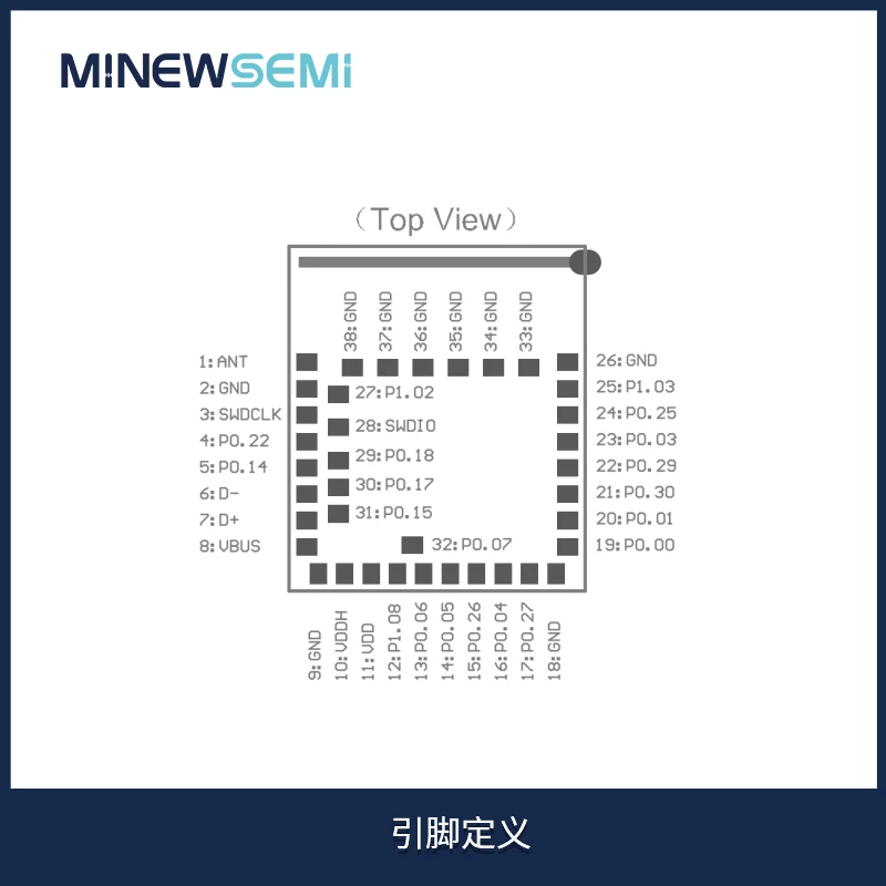Small Sized Bluetooth Module MS51SF11 with High Sensitivity and Performance BLE5.2