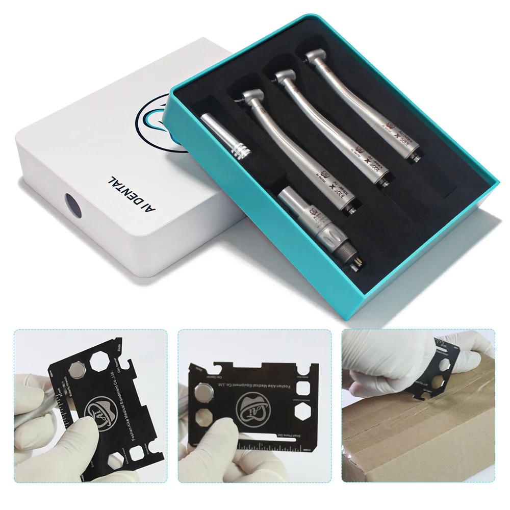 S3-X6NCL6 oral tool high speed handpiece set stainless steel body optic LED with coupler 6 holes