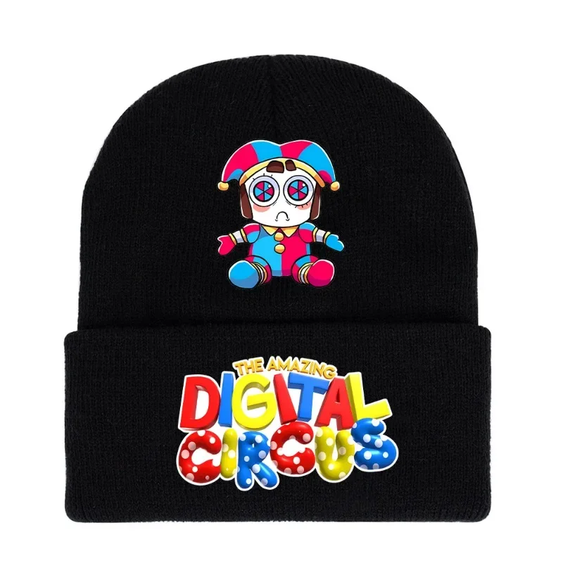 The Amazing Digital Circus Child Knitted Hats Anime Print Boy Girl Men Adult Winter Beanie Outdoor Casual Warm Beanies Caps