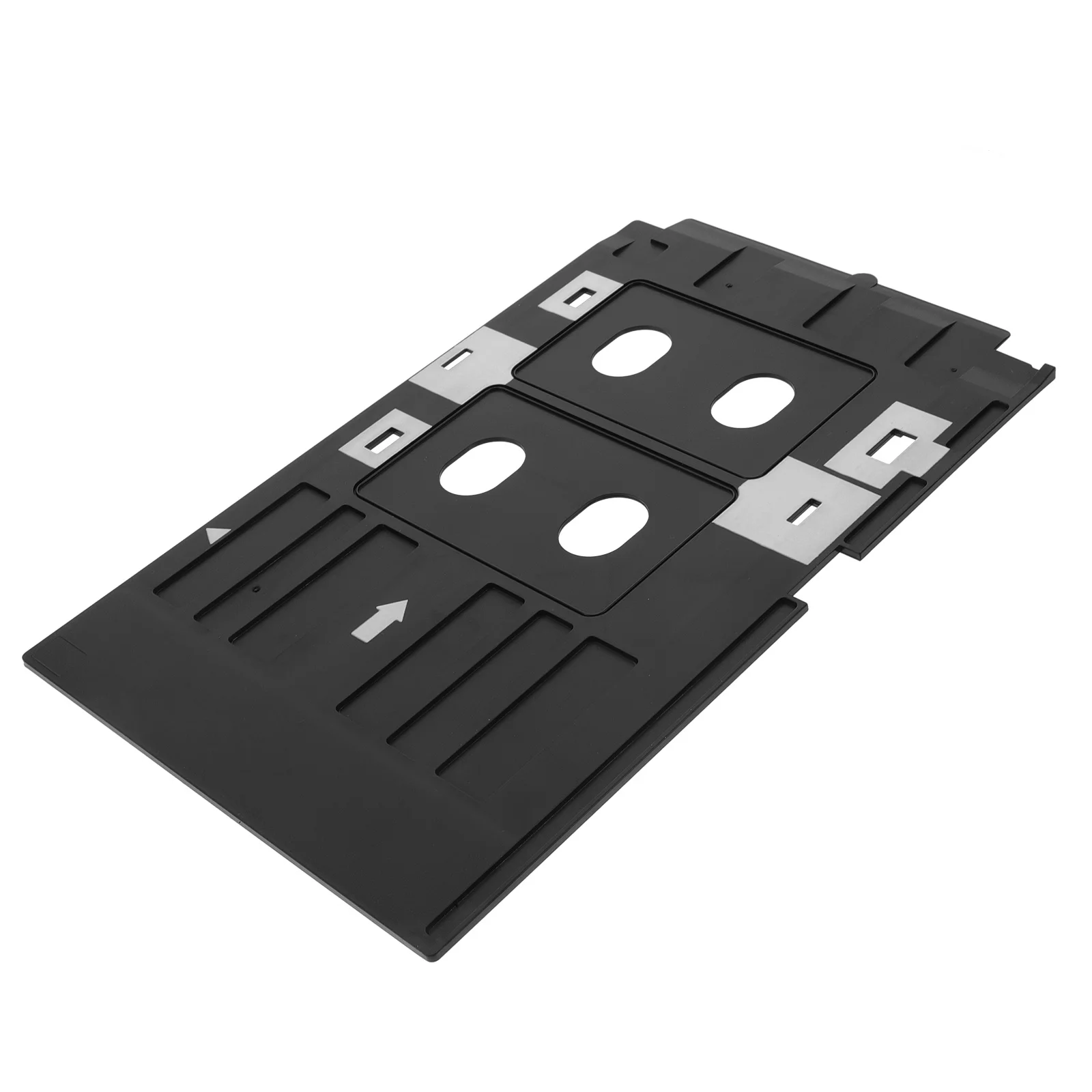 Vassoio per stampante per carte professionale Accessorio per la stampa di carte d'identità in PVC Design con slot stabile Strumento per stampante multiuso a lunga durata