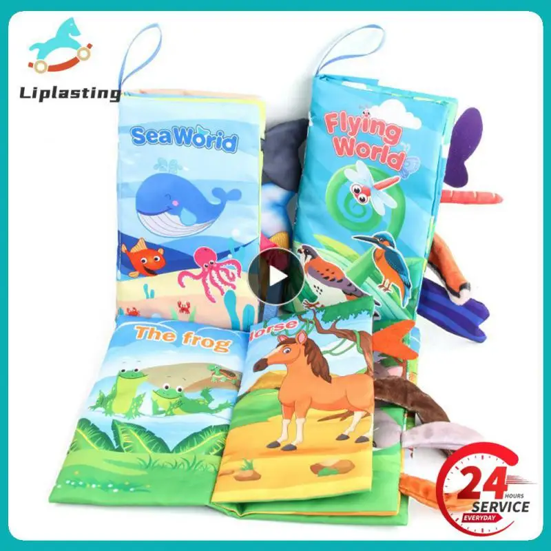 

Baby Early Learning Toy Tail Cloth Book Puzzle Parent-child Interactive Sound Paper Infants Activity Toys for Babies