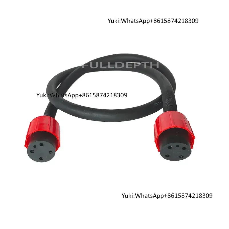 Durable 4-Core Double-Hole Plug Connector for Industrial Use