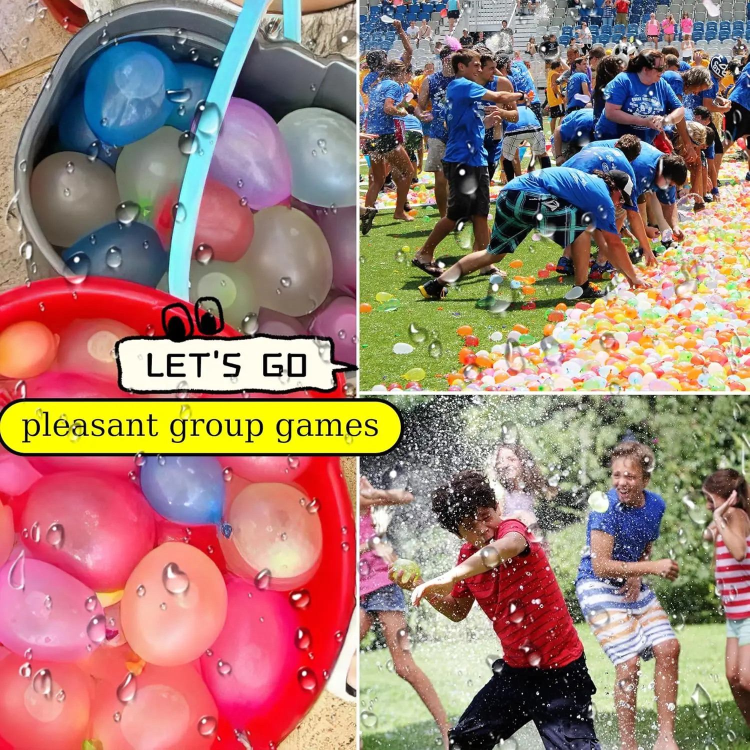 Schnellfüllende Selbstversiegelnde Wasserbomben, Wasserbomben-Gartenspiele, Schnellfüll-Spielzeuge für Outdoor-Aktivitäten