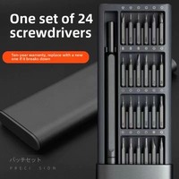 Precision Screwdriver Set 25 in 1 Screw Driver Se Hexagonal Flat Head Magnetic Screwdriver Head for iPhone PC WatchCameraGlasses
