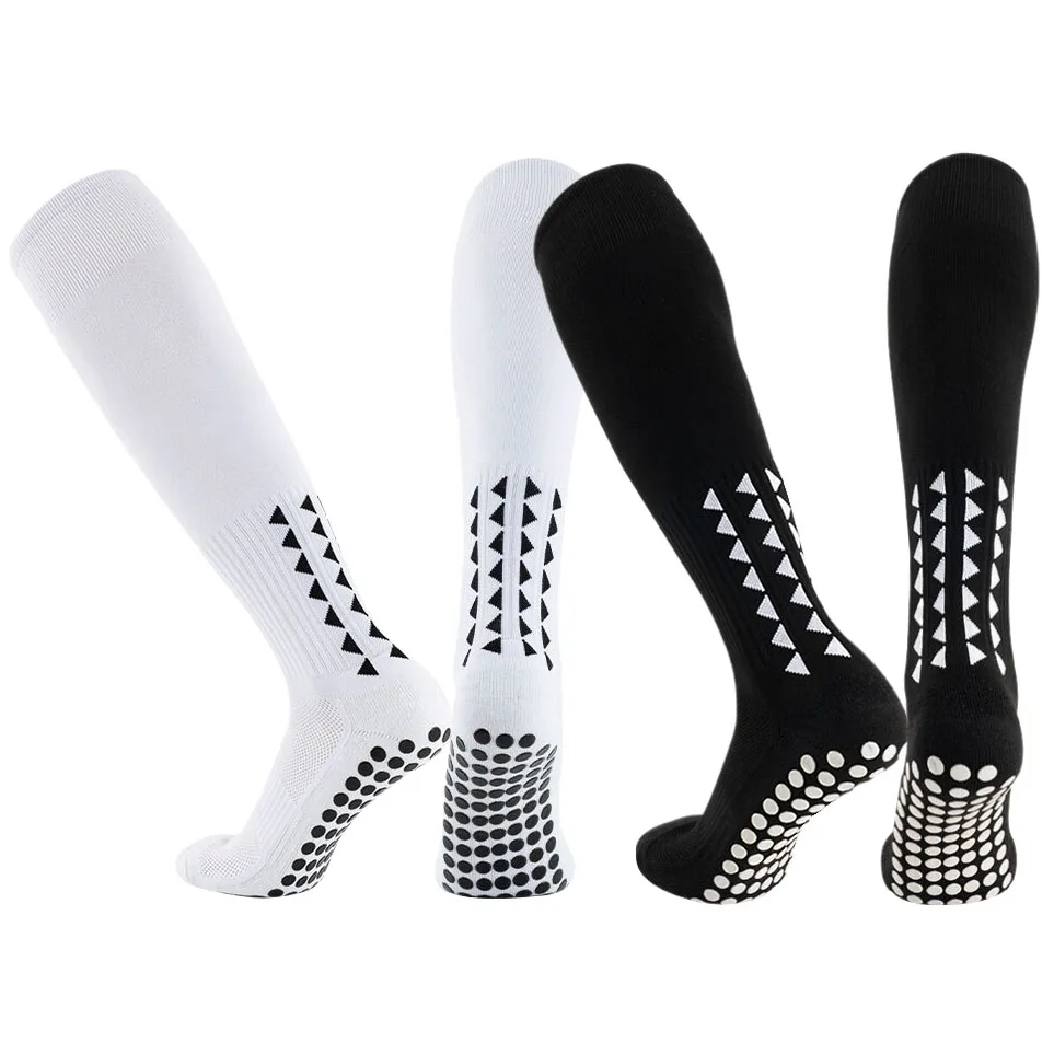 2 زوج الركبة عالية طويلة كرة القدم كرة السلة البيسبول الرجبي كرة القدم الدراجات تشغيل التنس ممارسة عدم الانزلاق قبضة الجوارب للرجال والنساء #1