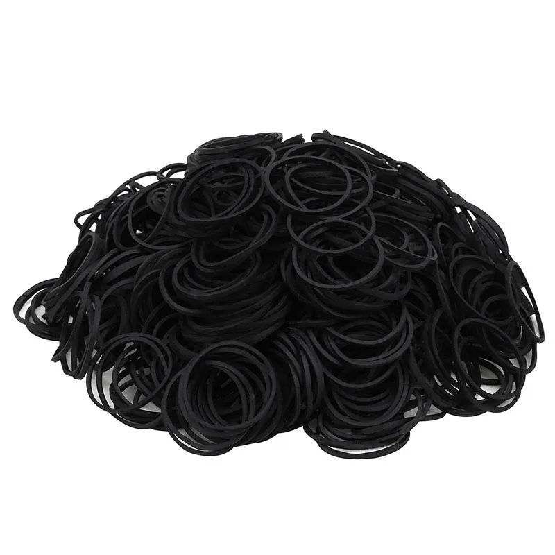 Diameter 19/25/40mm Black Rubber Band School Office Home Industria High Elastic Rubber Bands Stretchable O Rings