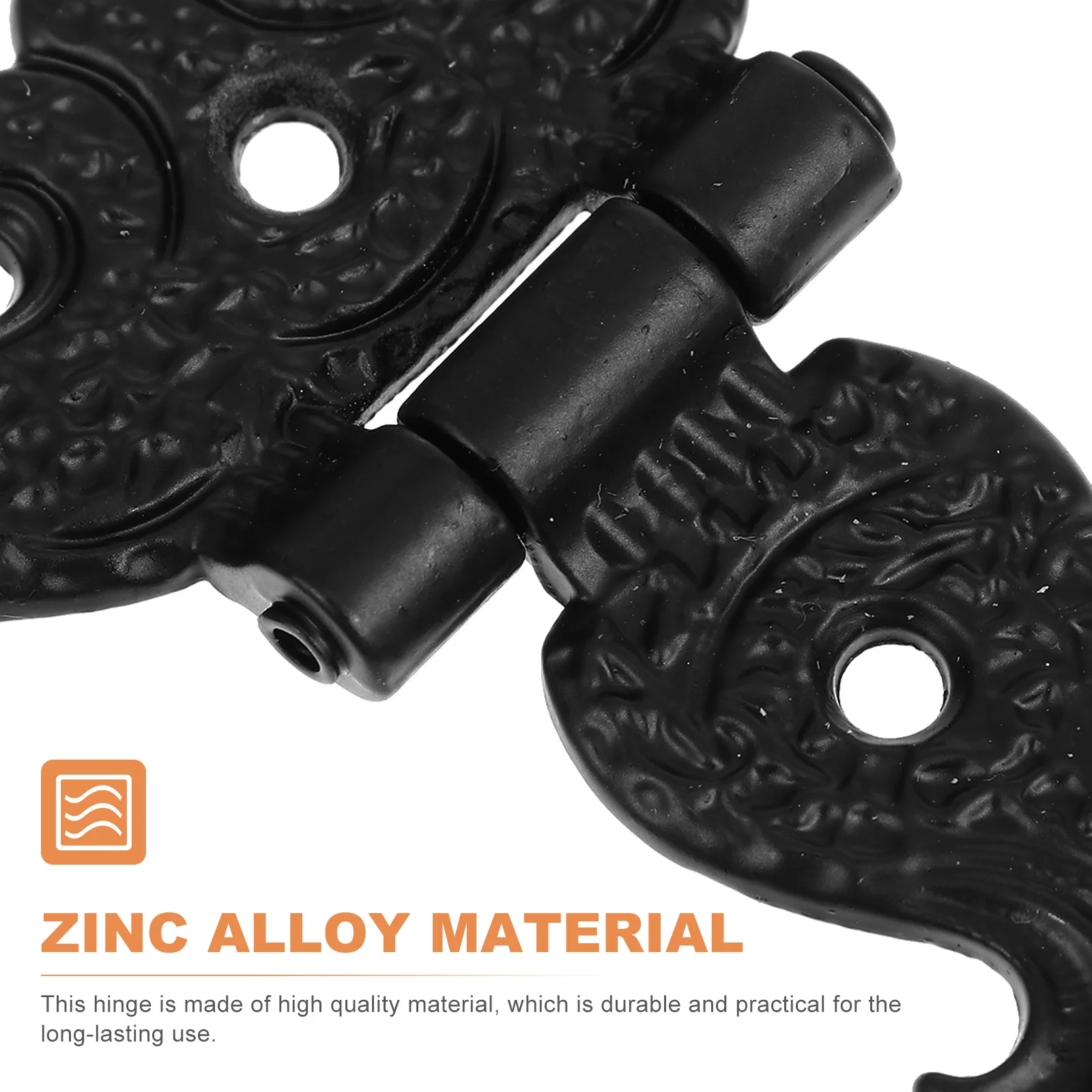 

4Pcs Wooden Box Hinge Accessory Retro European Style Sturdy Decorative Hardware for DIY Wooden Case Repair Replacement