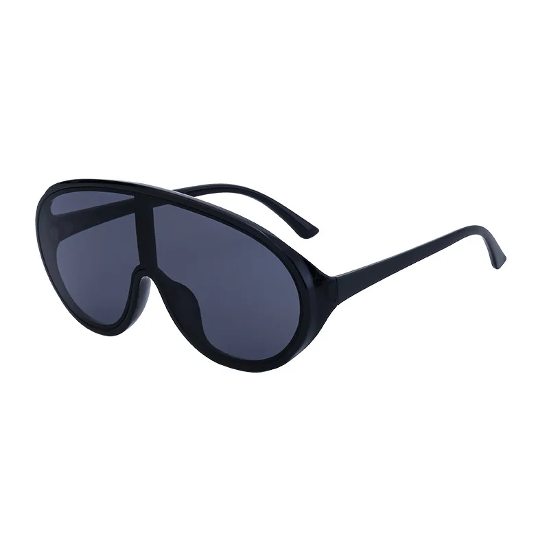 Trendy Oversized One Piece Sunglasses Women Men 2026 Luxury  display picture 3