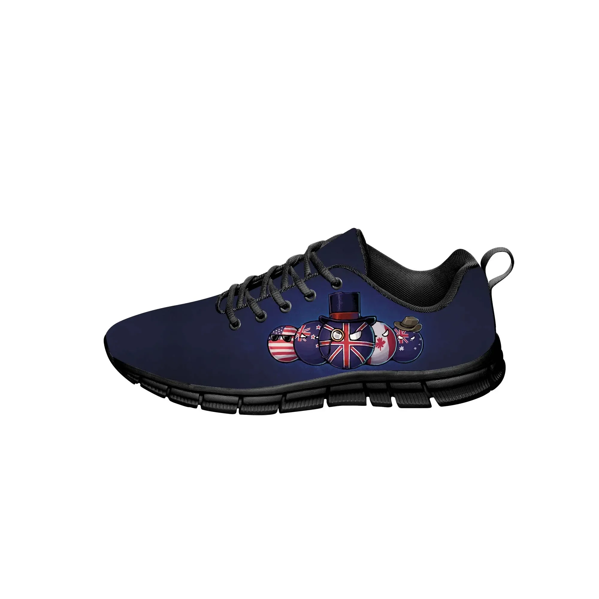 

Countryballs Polandball Pattern Mens Womens Teenager Funny Fashion Casual Shoes Canvas Running 3D Printed Shoes Lightweight shoe