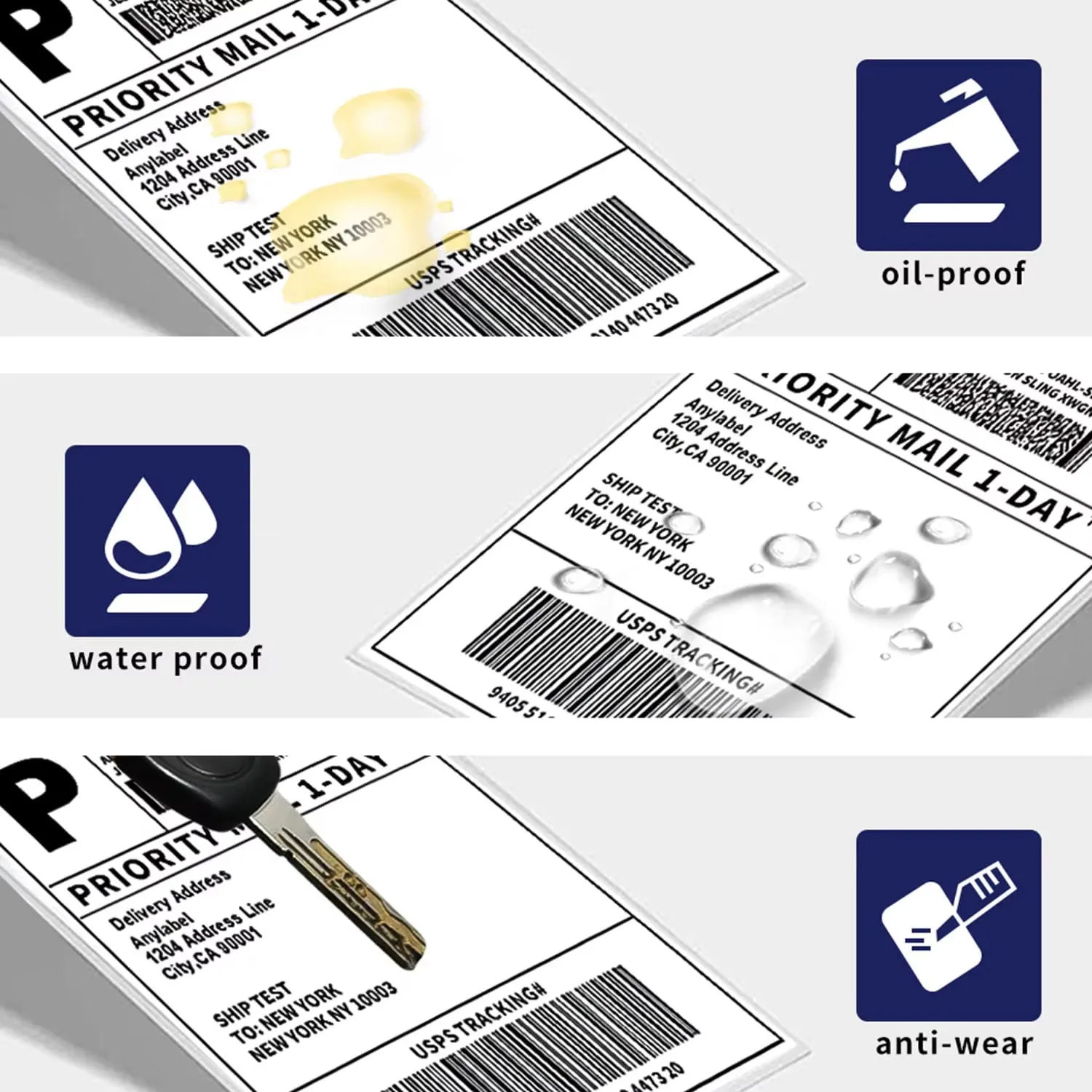 4x6 Inch Thermal Label Paper 100/200/500 Sheets 100x150mm Labels Shipping DHL UPS Express Barcode For 9220/9210/246S/D100/D200