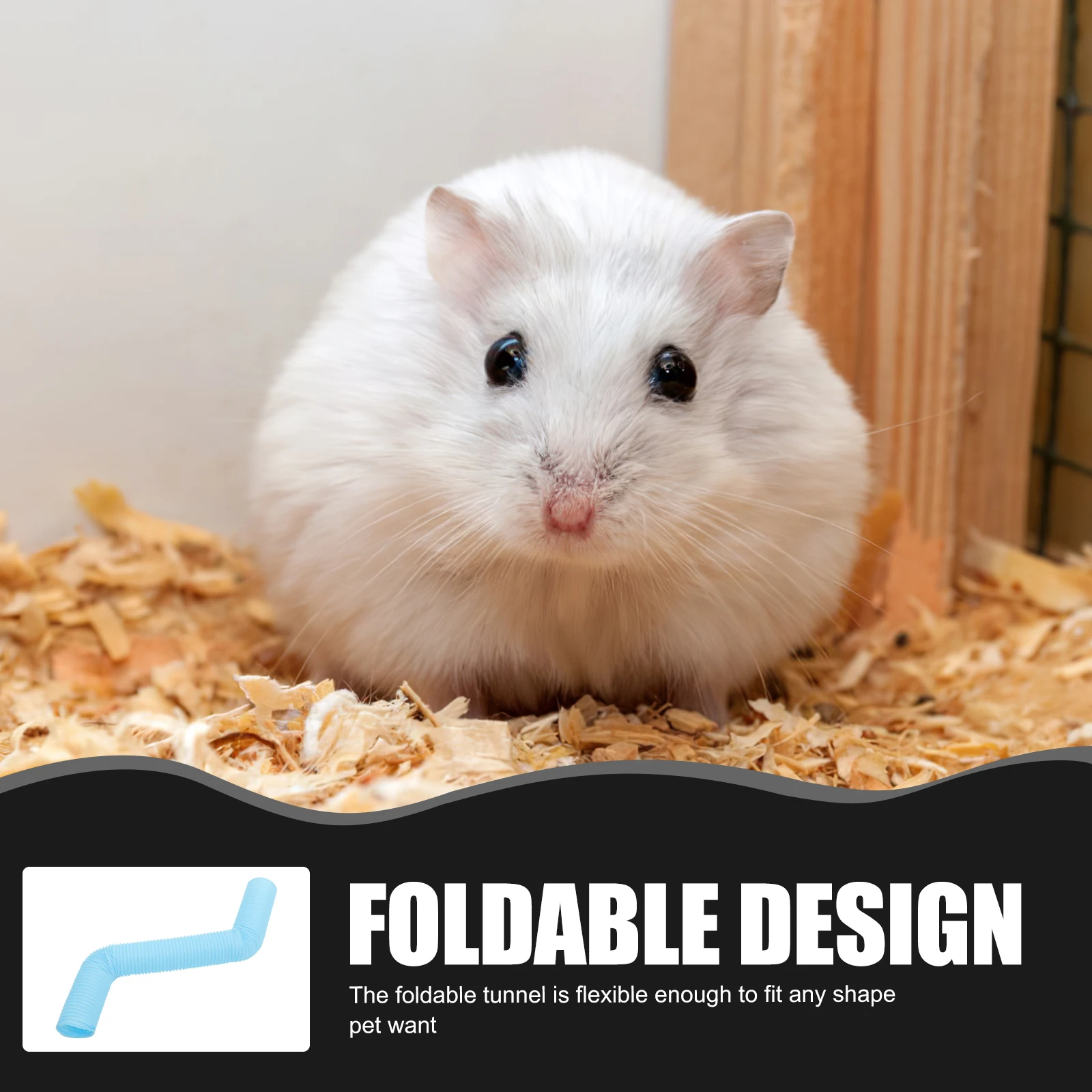 

Foldable Hamster Tunnel Plastic Pet Tube Guinea Pig Mouse Ferret Hideout Play Tube Cage Accessories Flexible Small Animal