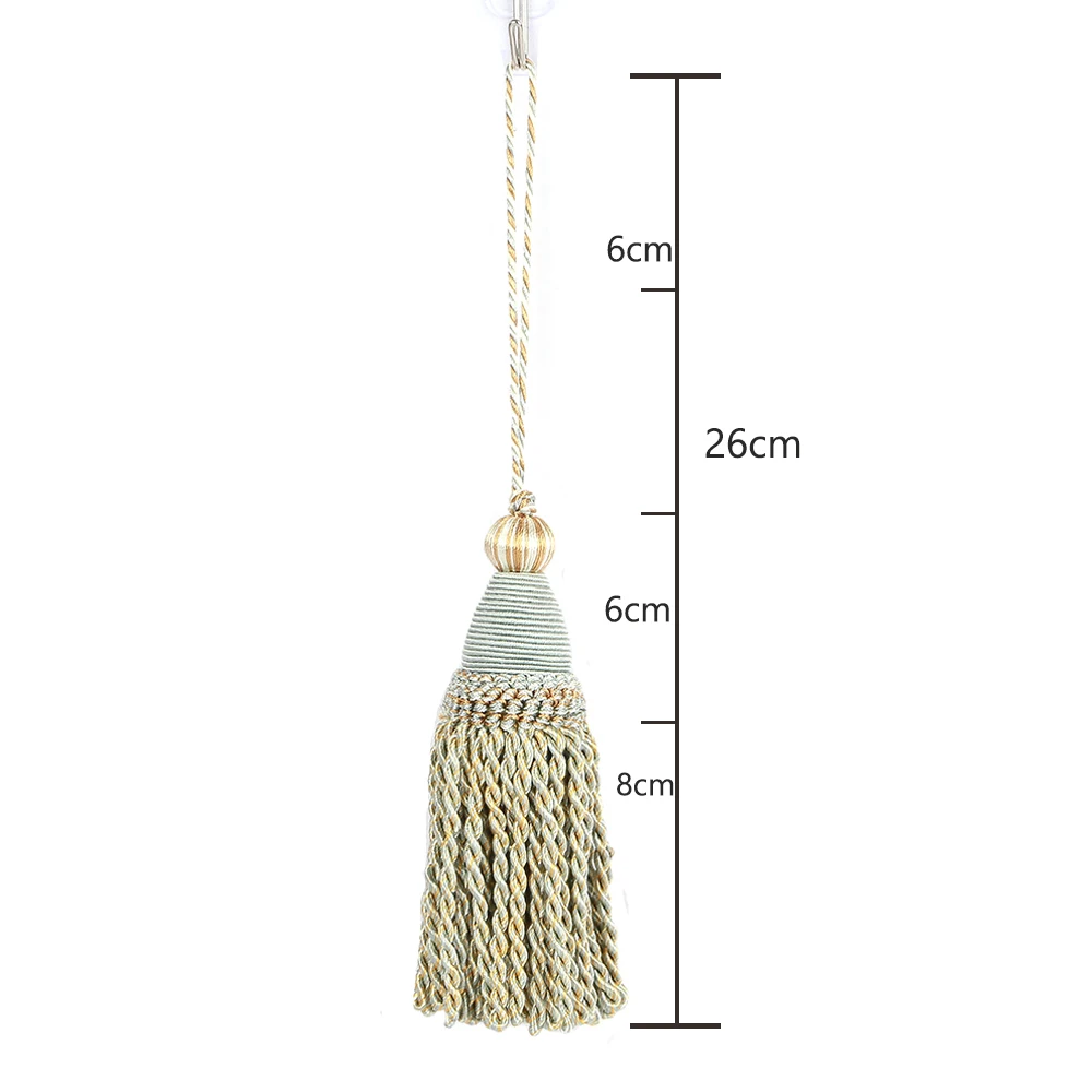 1Pc Tassels Hanging Rope Silk Tassel Trim Curtain Accessories Key Tassels for Sewing Craft Fringe DIY Embellish Home Decoration