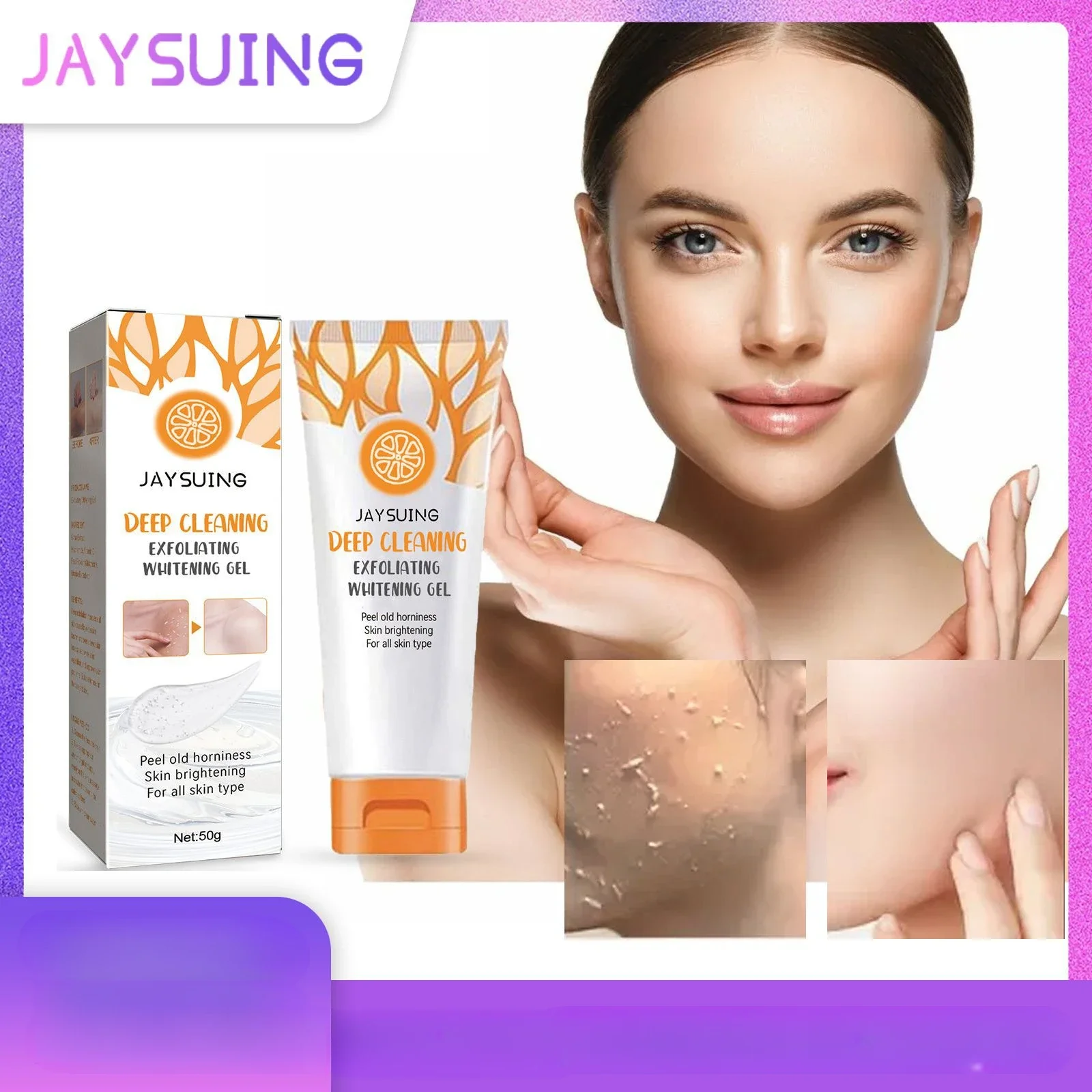 

Body Exfoliating Gel Whitening Skin Delicate Brightening Cleaning Cutin Moisturizing Skin Care Gel Facial Exfoliating Cream