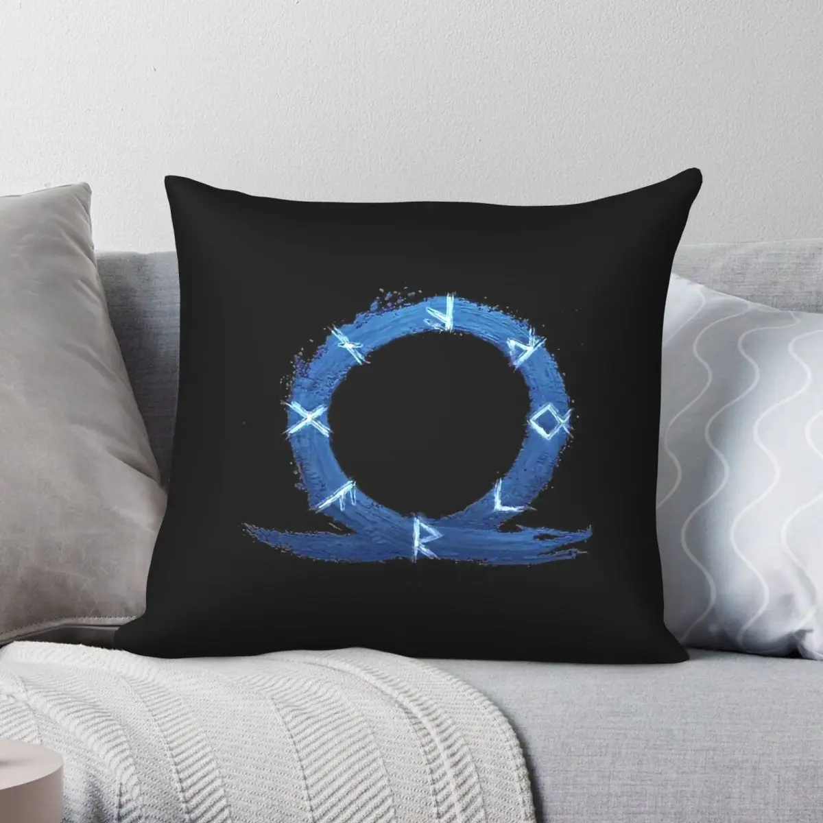 God Of War Ragnarok Square Pillowcase Polyester Linen Velvet Printed Zip Decorative Pillow Case Bed Cushion Cover